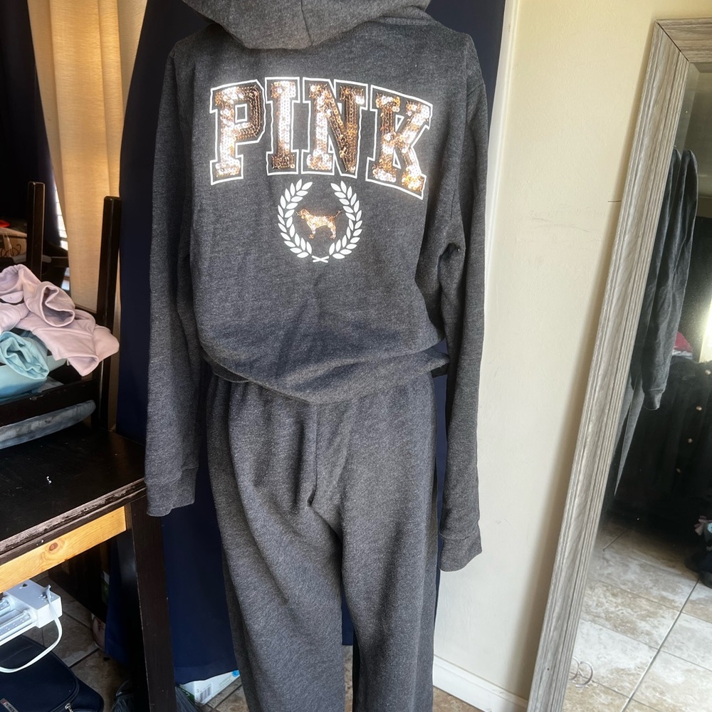 Victoria’s secret’s pink sequin sweater and pants - Picture 6 of 6